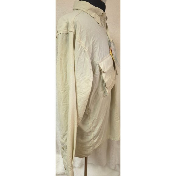 Sports Afield Mens Medium Grey Roll Tab Long Sleeve Button Hike Fish Shirt NWT - Picture 8 of 13